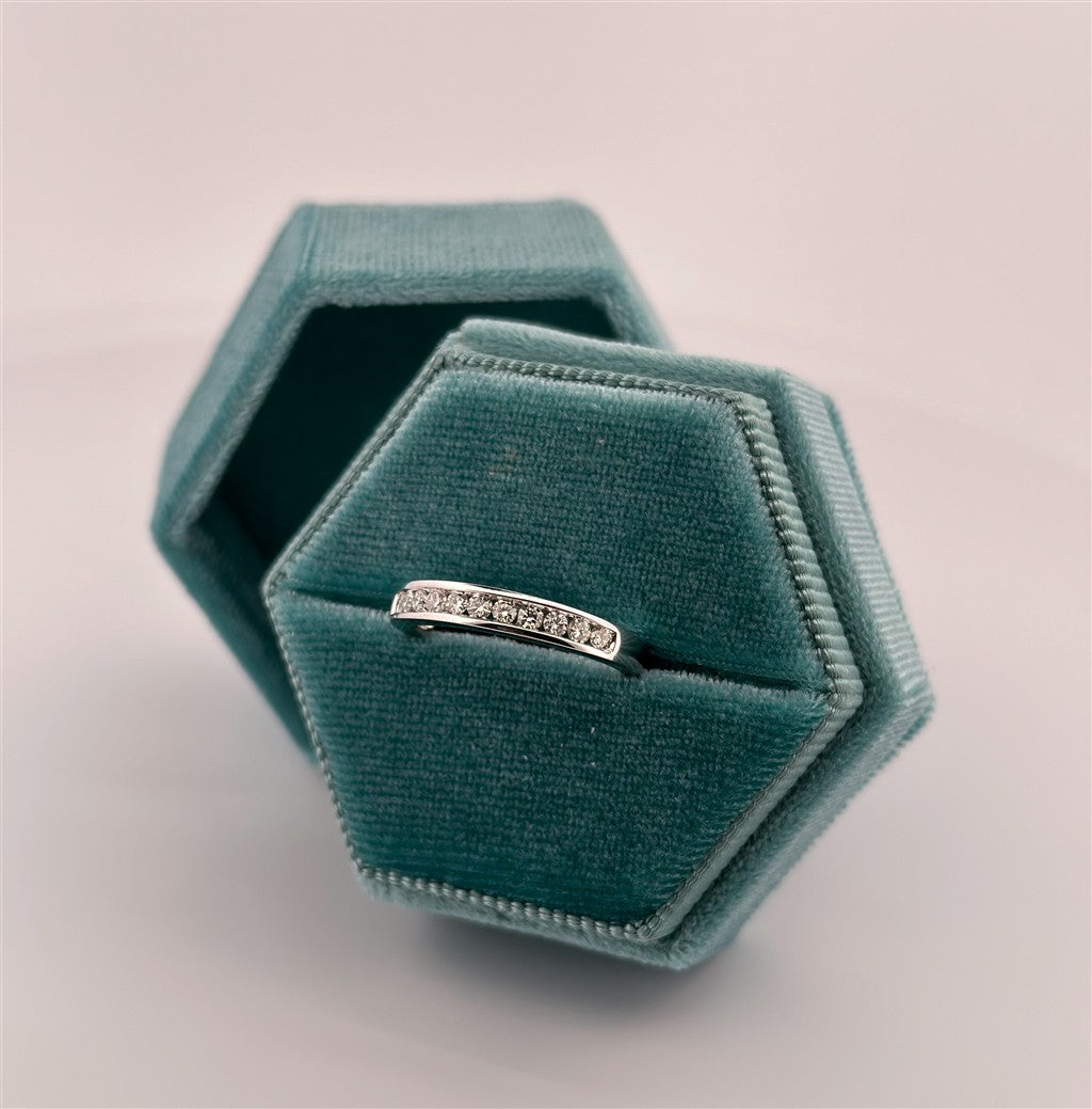 White Gold Channel Set Diamond Ring