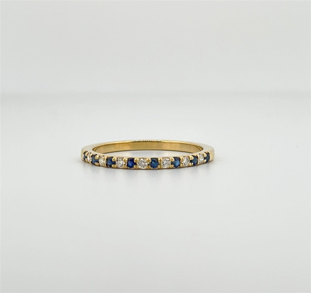 Yellow Gold September Birthstone Stackable Ring
