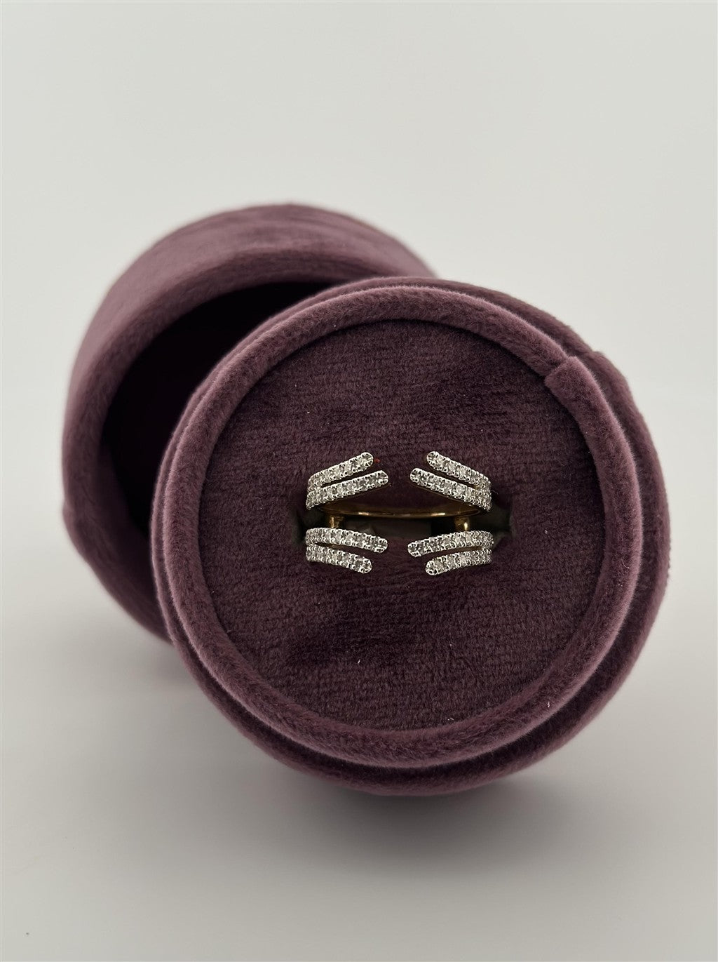 Yellow Gold Lab Grown Diamond Ring Guard