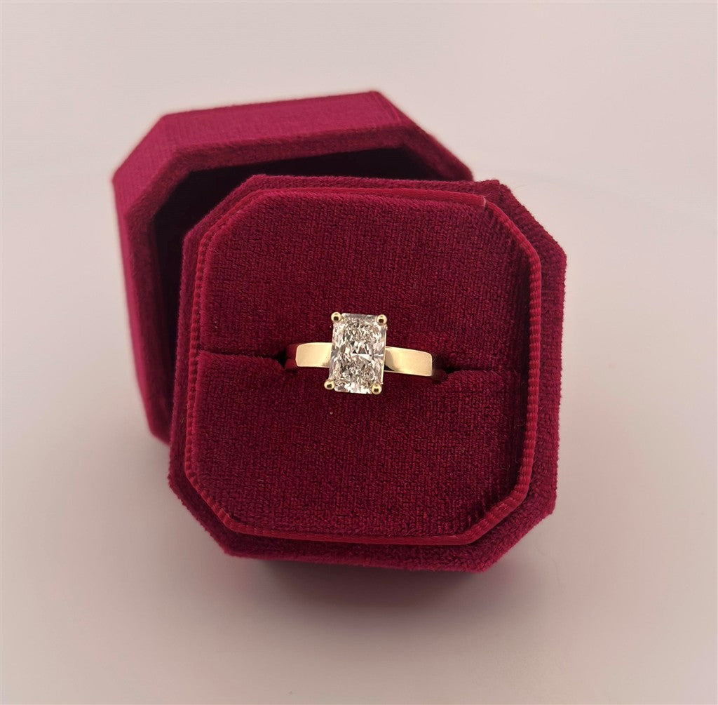 Yellow Gold Lab Diamond Engagement Ring