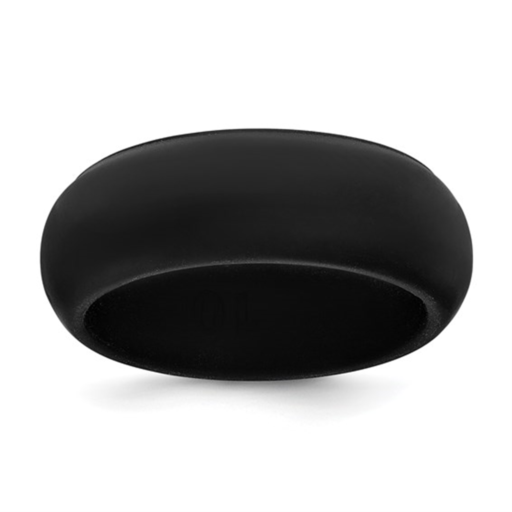 Silicone Black Wedding Band