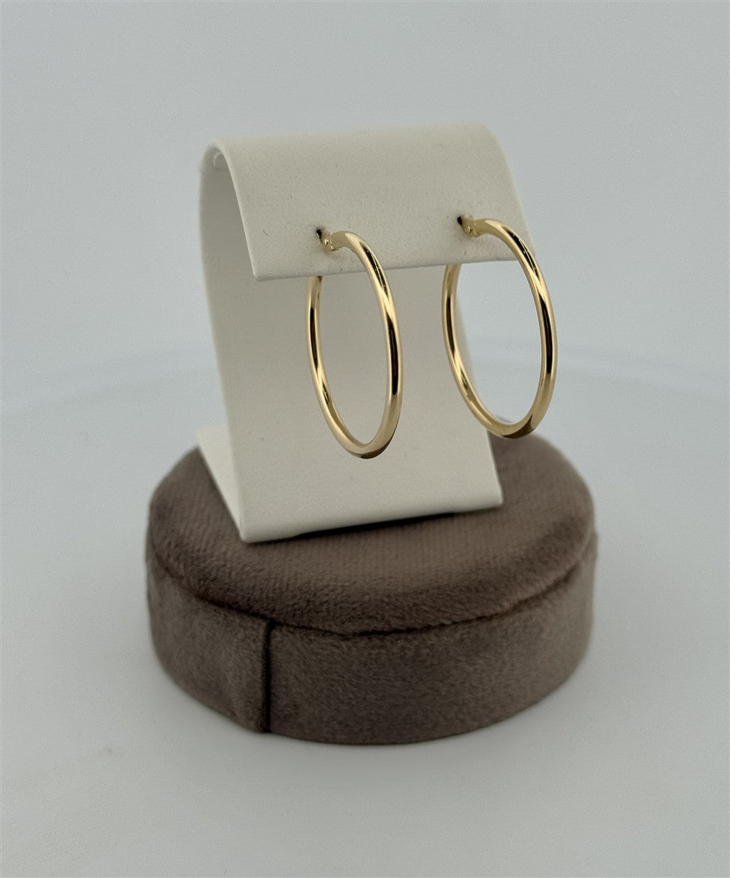 Yellow Gold Hoop Earrings