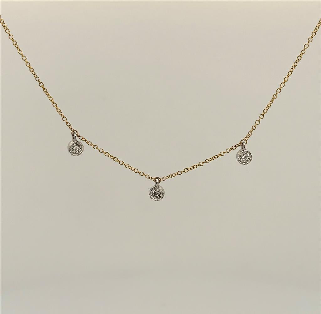 Yellow Gold Lab Grown Diamond Necklace