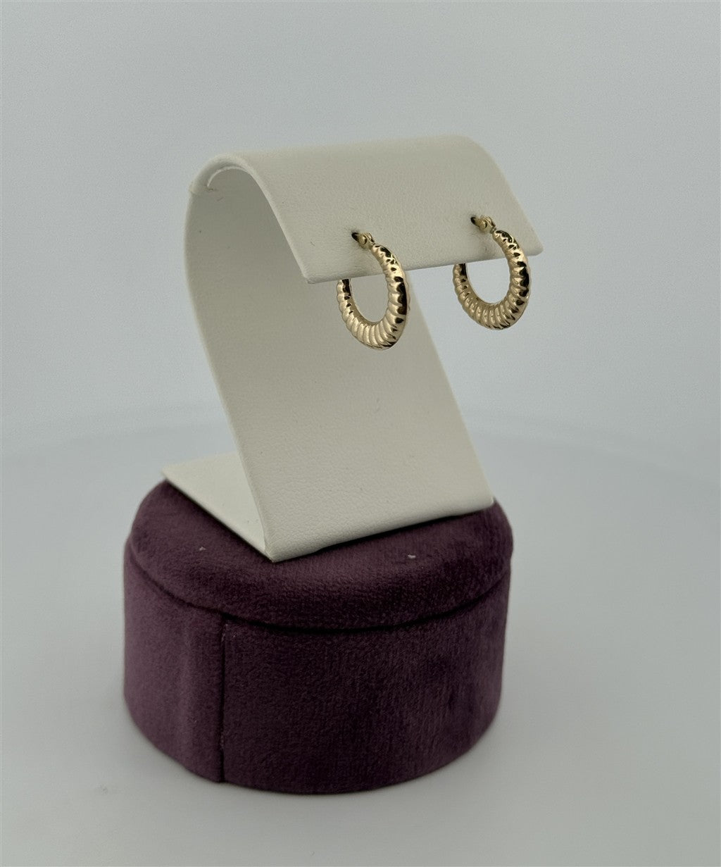 Yellow Gold Hoop Earrings