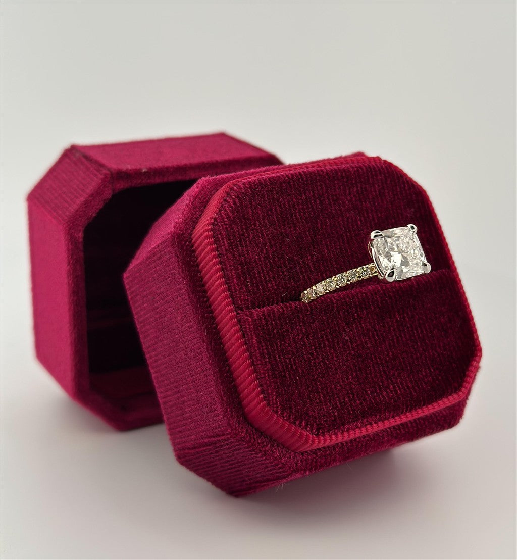 Yellow Gold Lab Grown Diamond Engagement Ring