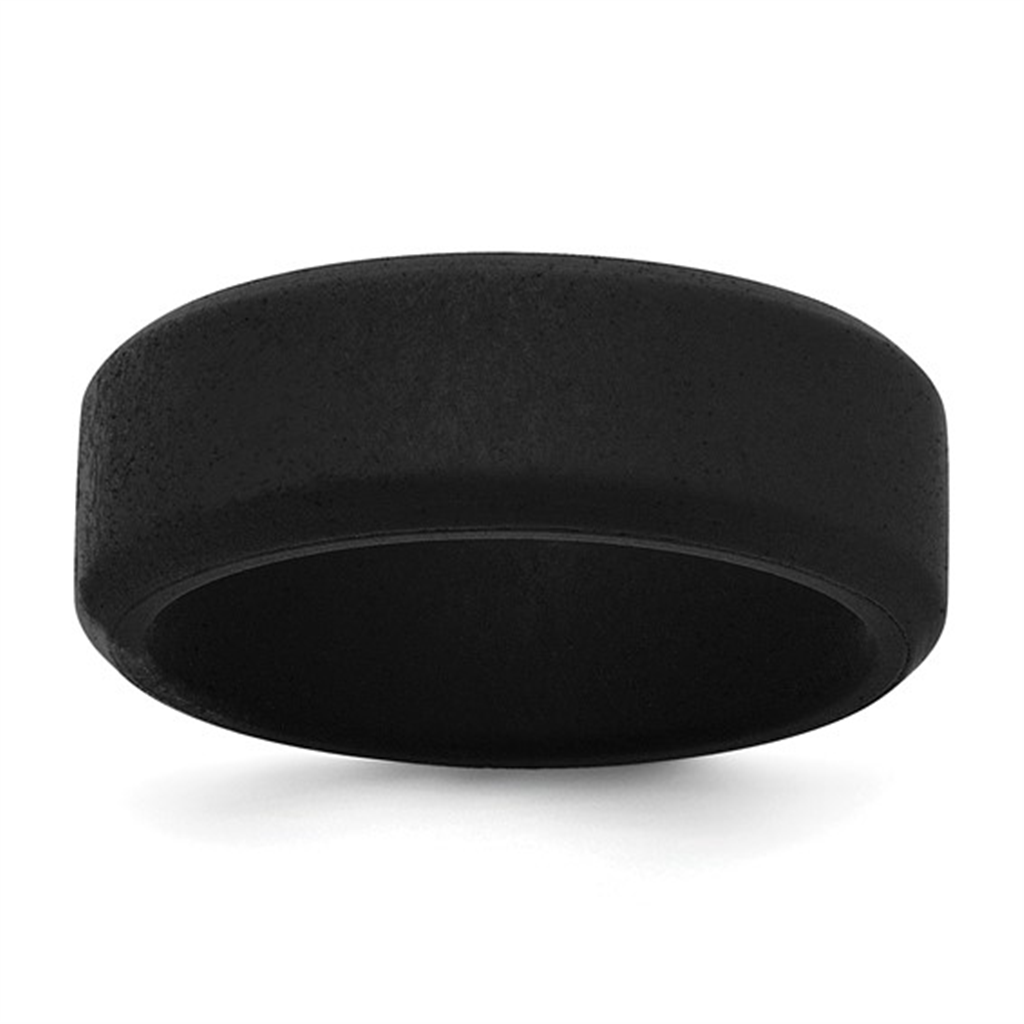 Black Silicone Wedding Band