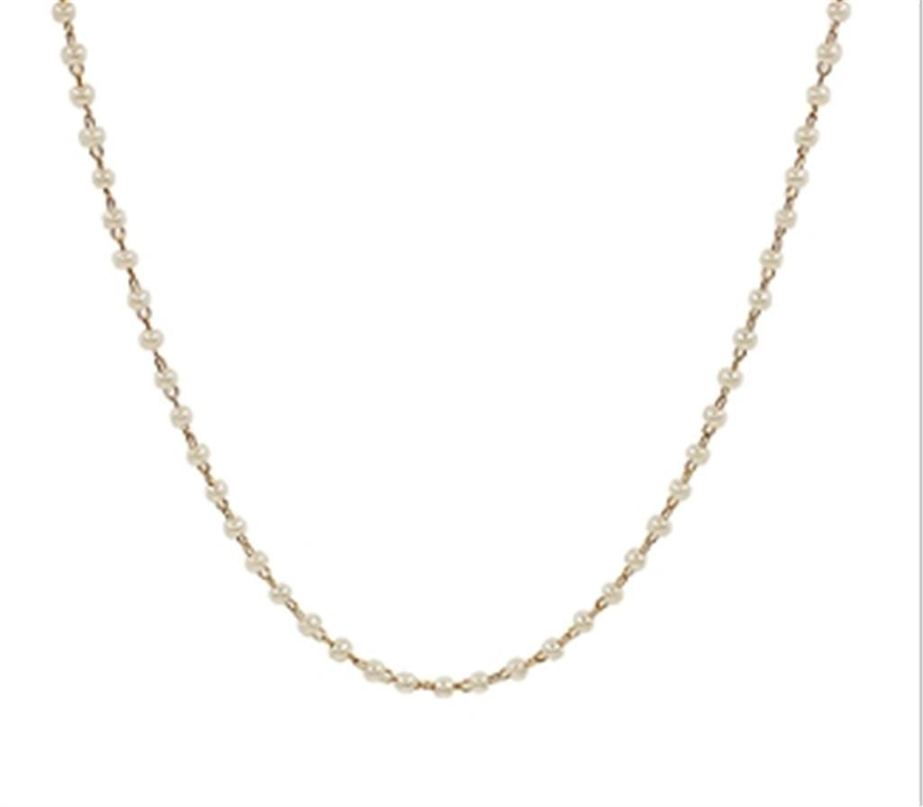 Beaded Pearl Necklace