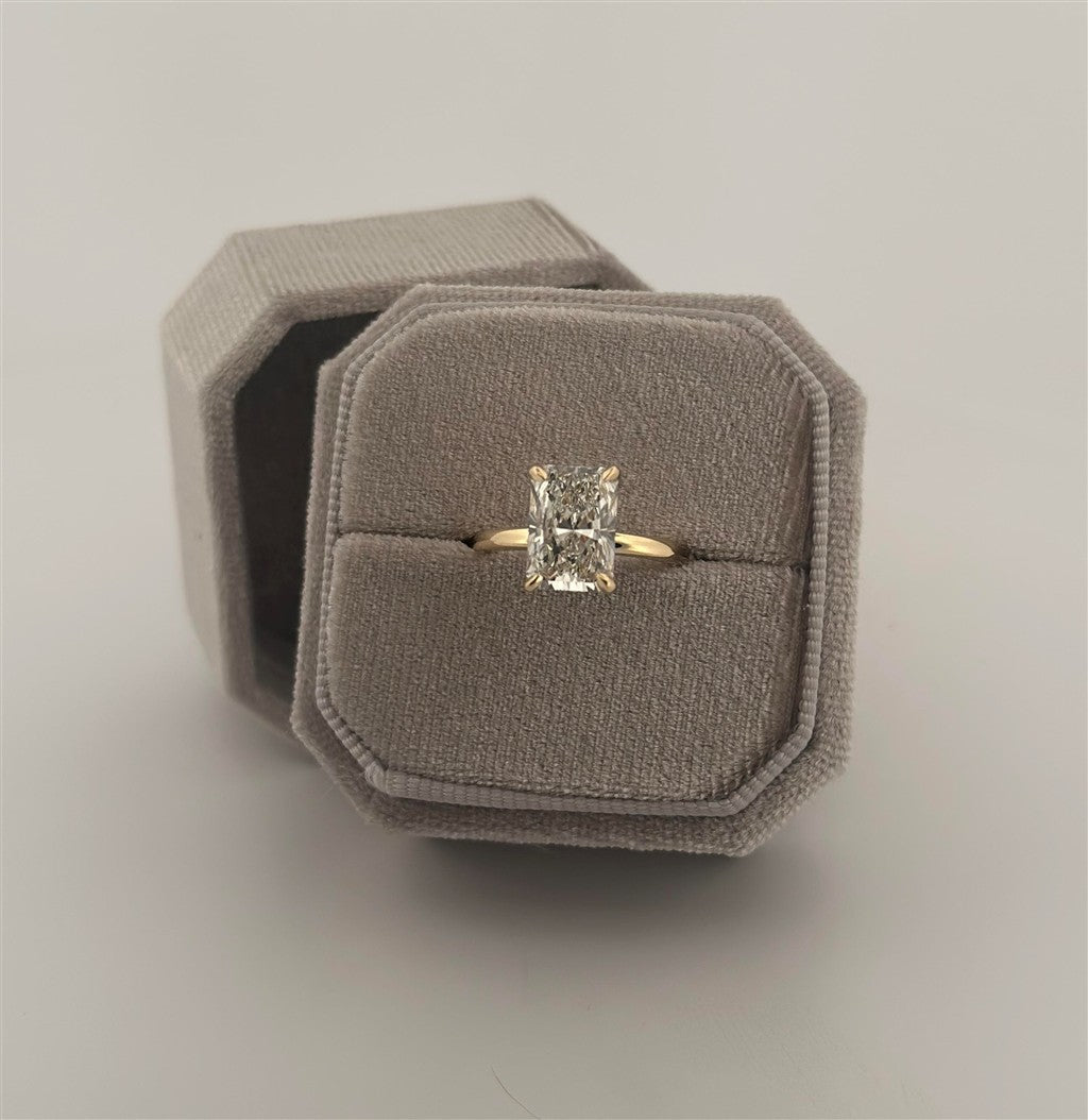 Yellow Gold Lab Diamond Engagement Ring