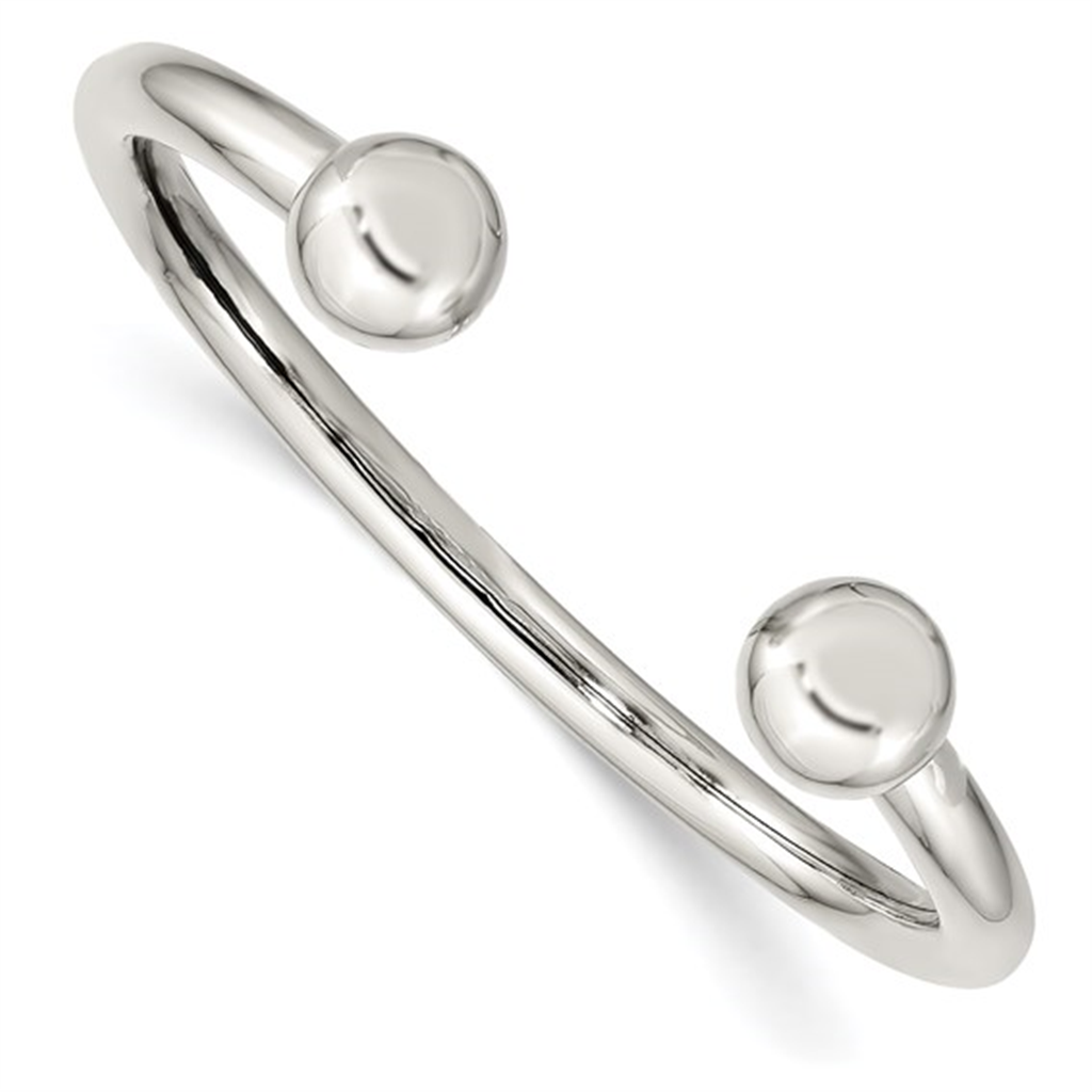 Sterling Silver Cuff Bangle Bracelet