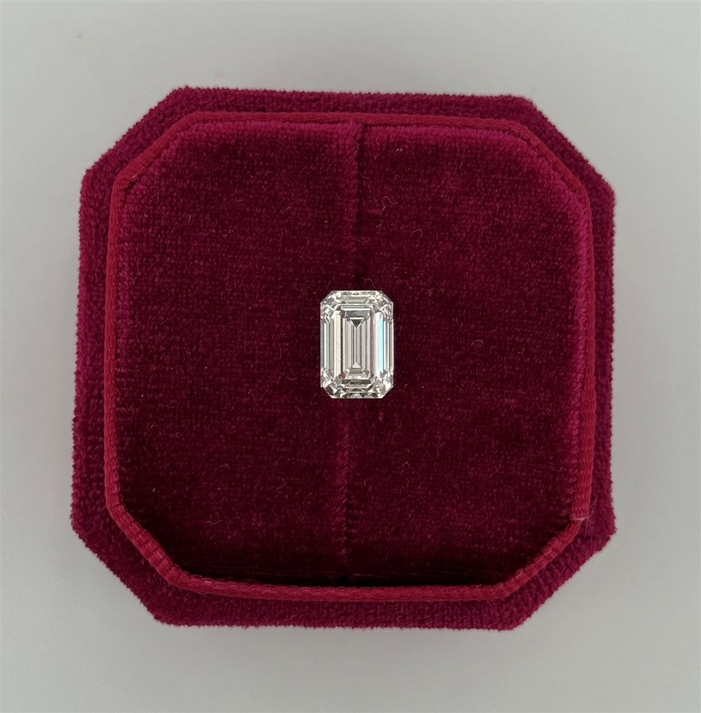 2.58 Carat Lab Grown Emerald Cut Diamond