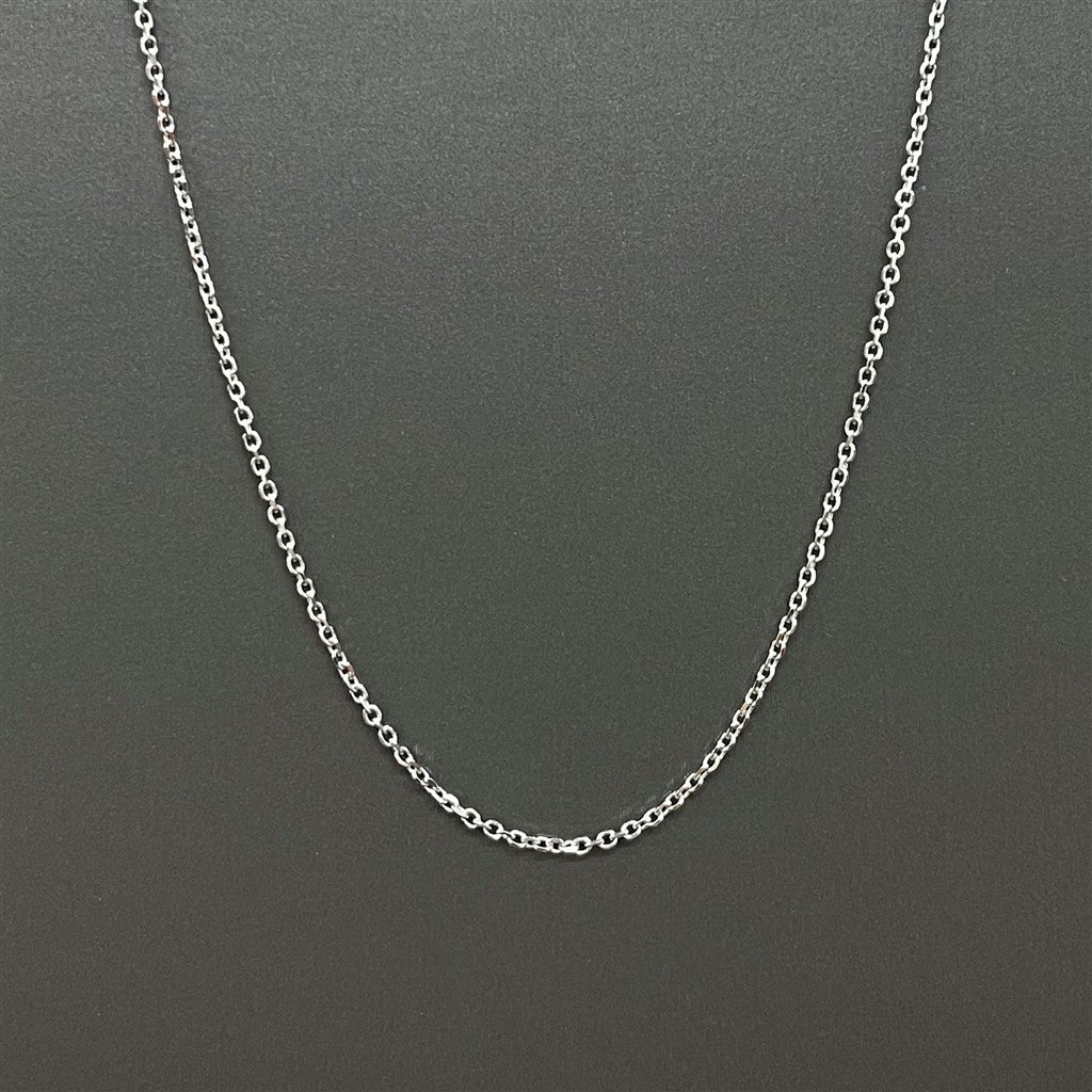 White Gold Cable Chain