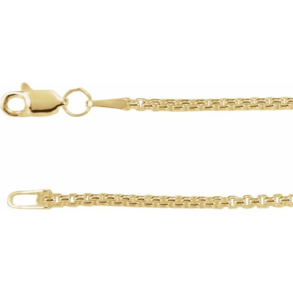Gold Filled 18" Rounded Box Chain