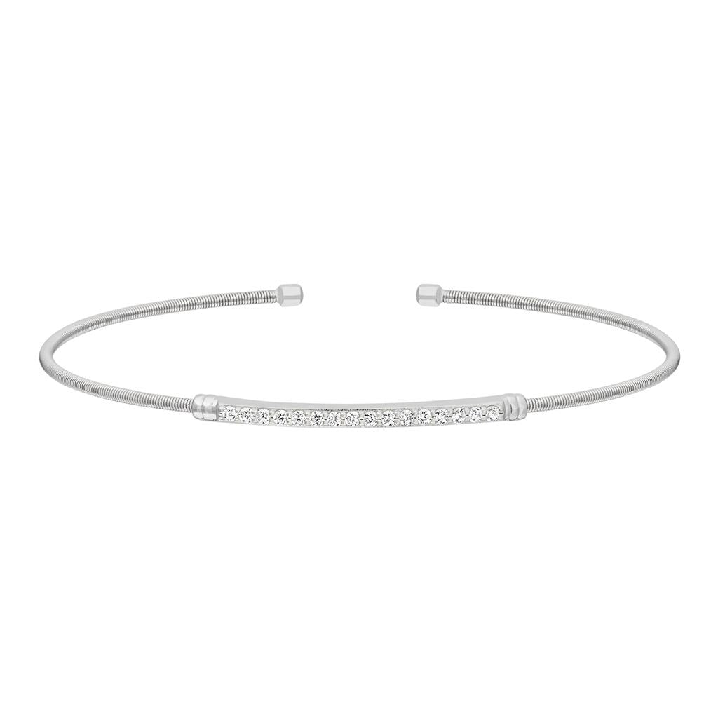 Sterling Silver Cable Cuff Bracelet