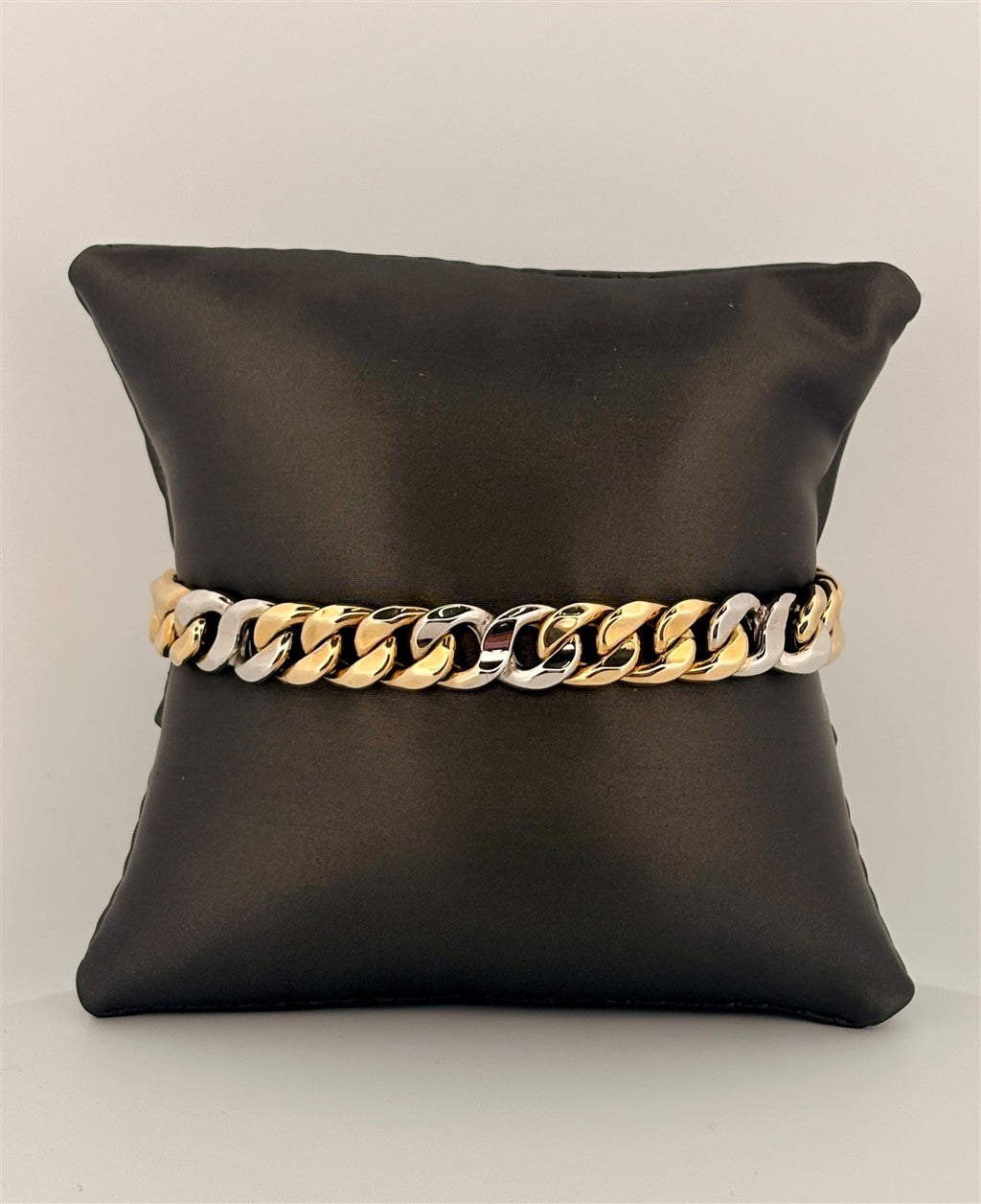 Cuban Link Two-Tone Bracelet