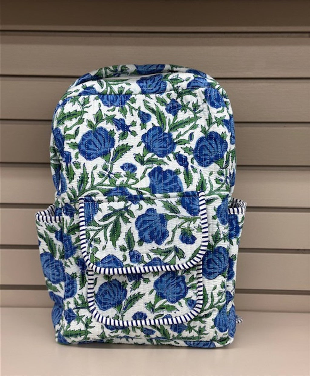 Floral Quilted Backpack