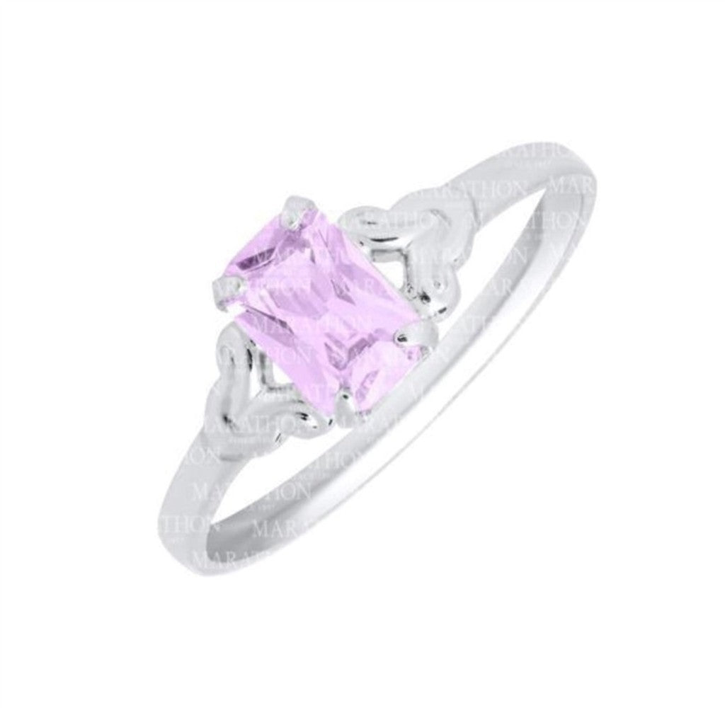 Childrens Sterling Silver June Birthstone Ring
