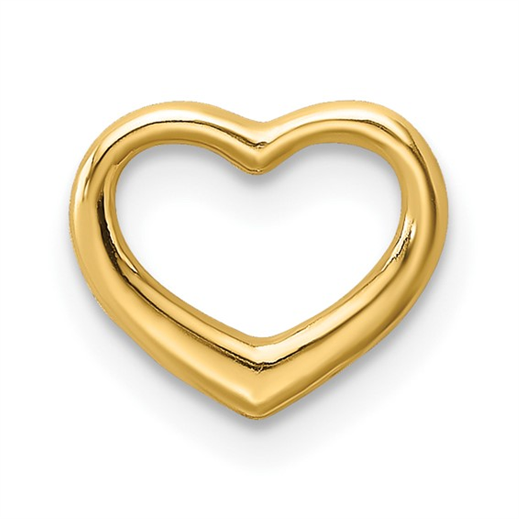 Yellow Gold Floating Heart