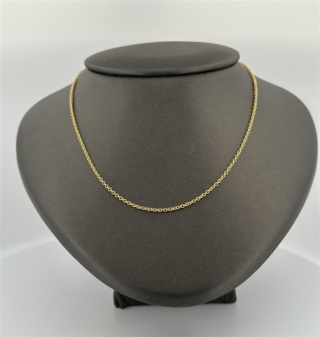 Gold Filled 18" Solid Cable Chain