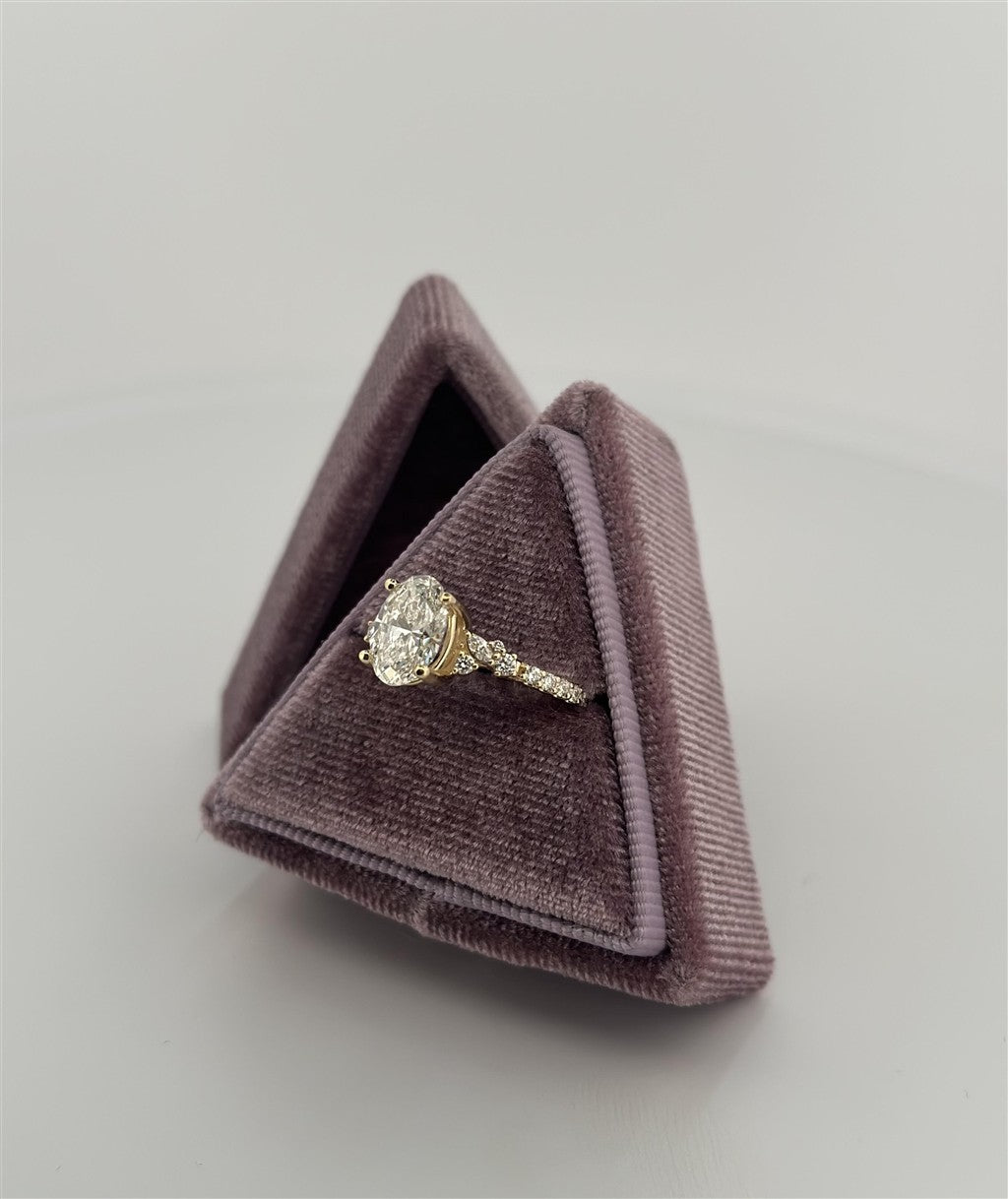 Yellow Gold Lab Diamond Engagement Ring