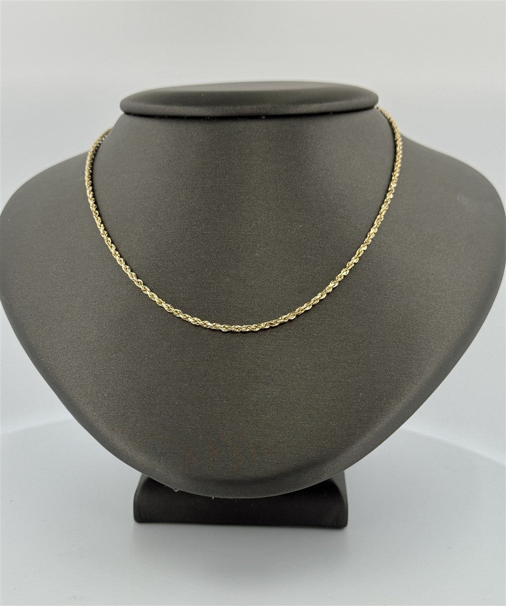 Yellow Gold 20" Rope Chain