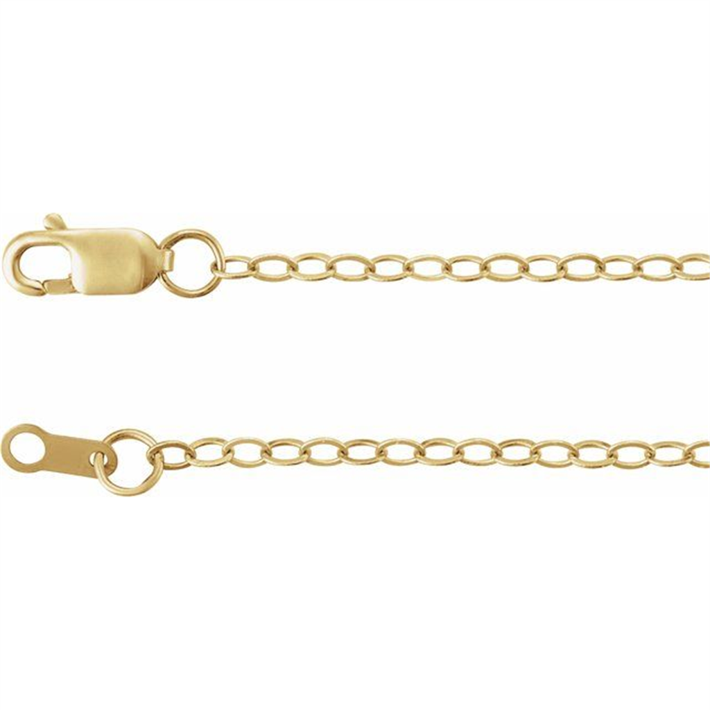 Gold Filled 18" Flat Cable Chain