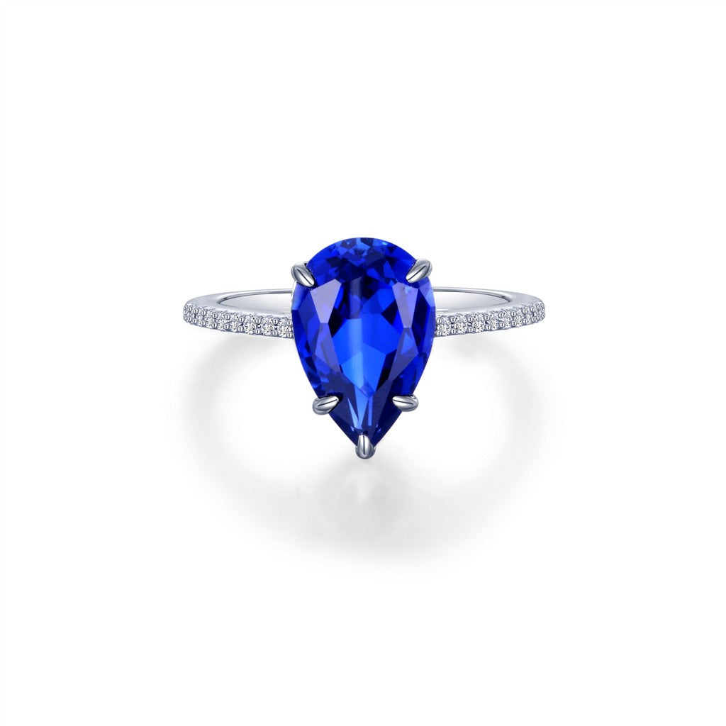 Lafonn Sapphire Solitaire Ring