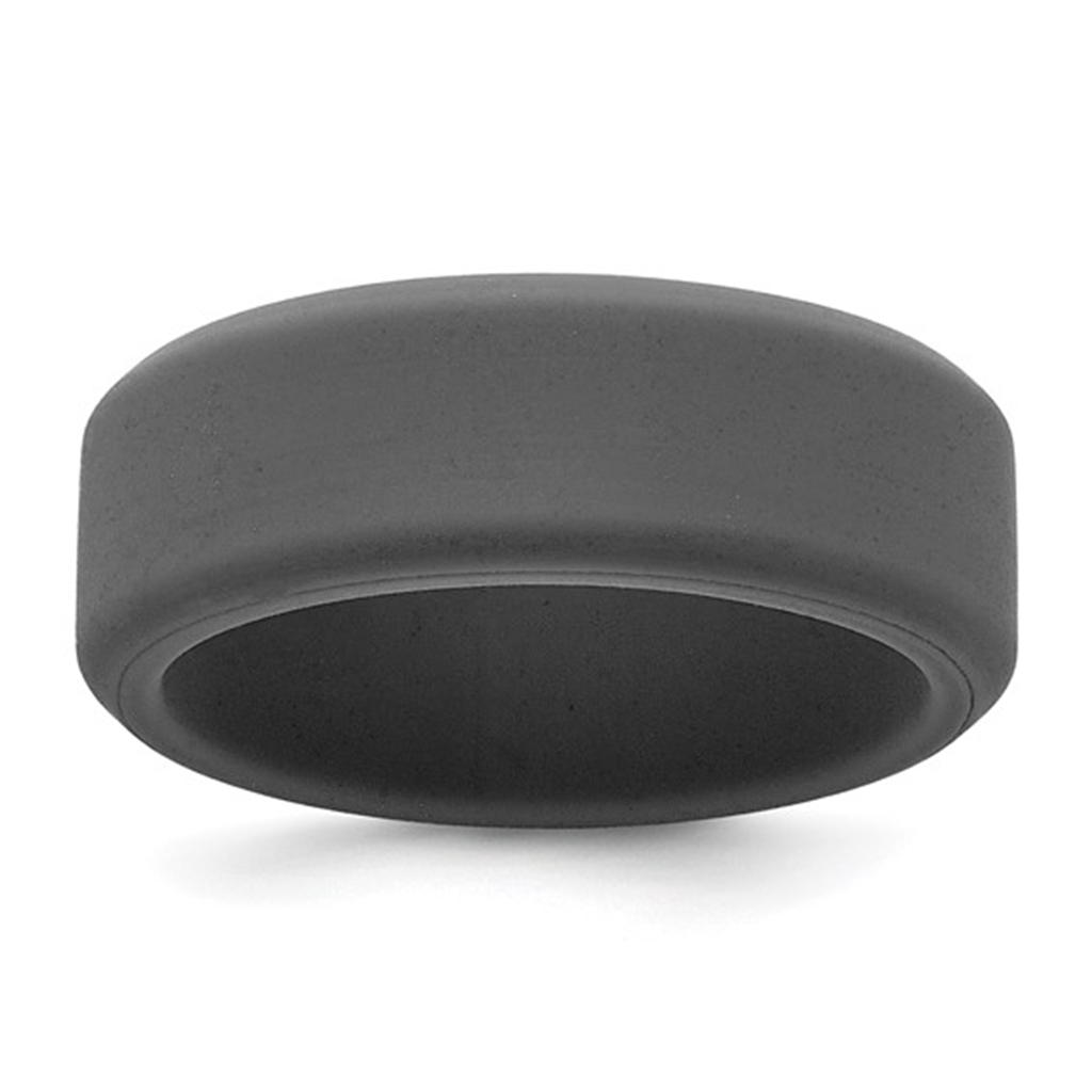 Dark Gray Silicone Wedding Band