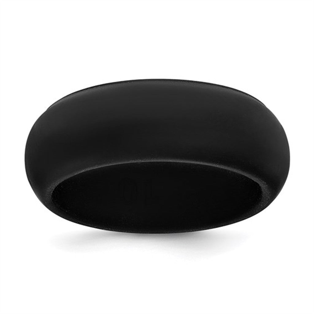 Black Silicone Wedding Band