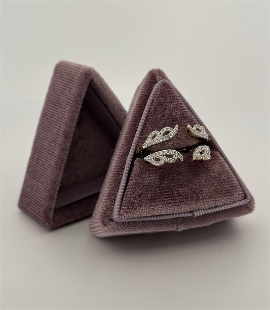 Yellow Gold Vintage Inspired Diamond Ring Guard