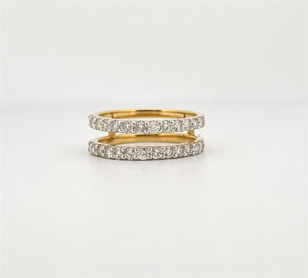 Yellow Gold Diamond Ring Guard