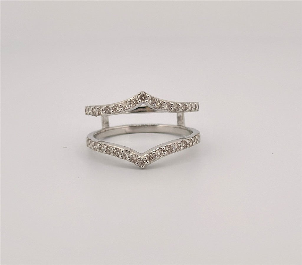 White Gold Diamond Ring Guard
