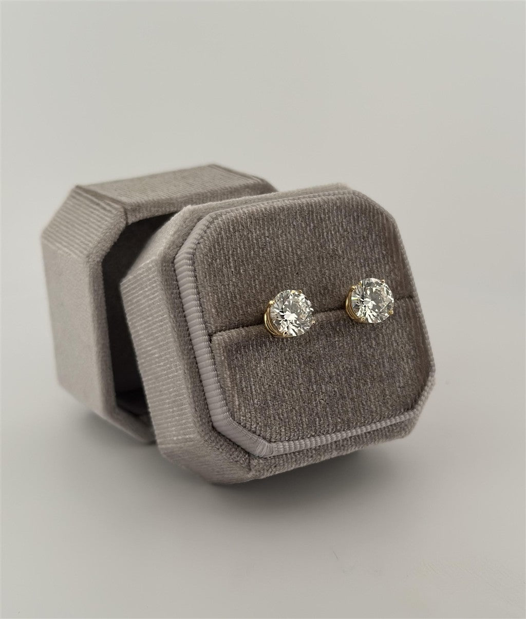Yellow Gold Lab Diamond Studs