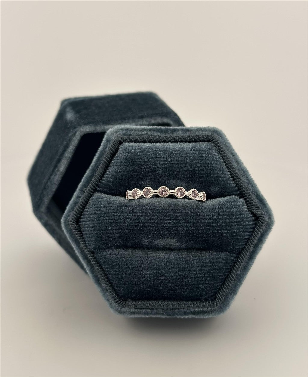 White Gold Alexandrite Ring