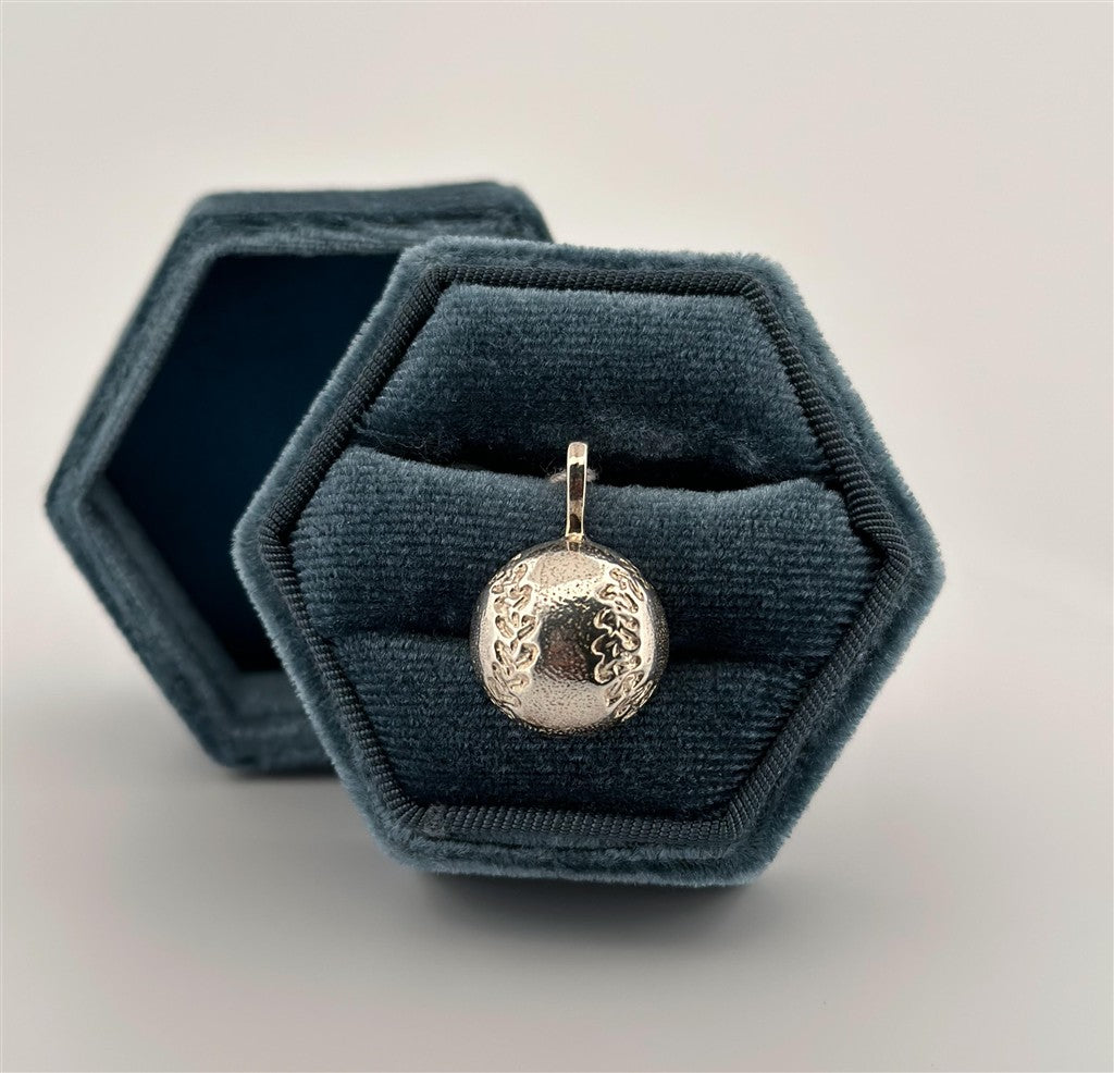 Sterling Silver Baseball Charm
