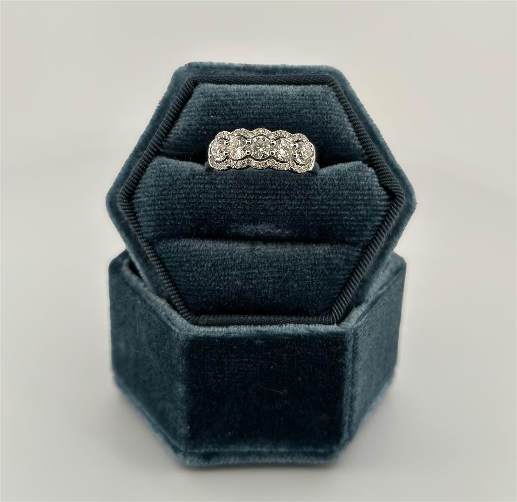 White Gold Diamond Band