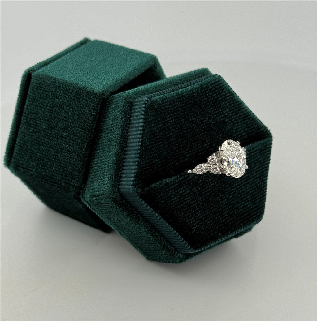 White Gold Lab Grown Diamond Engagement Ring