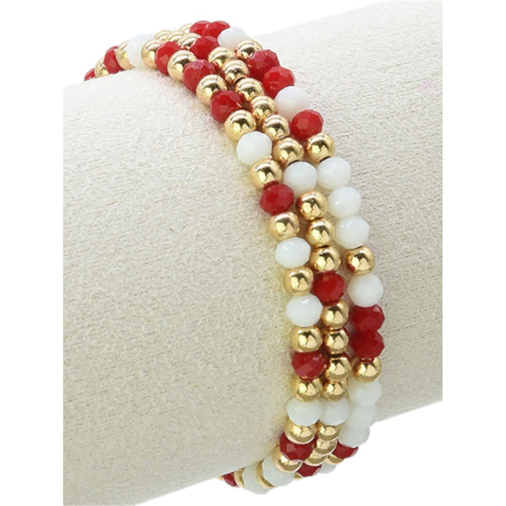 Beaded Cross Stretch Bracelet