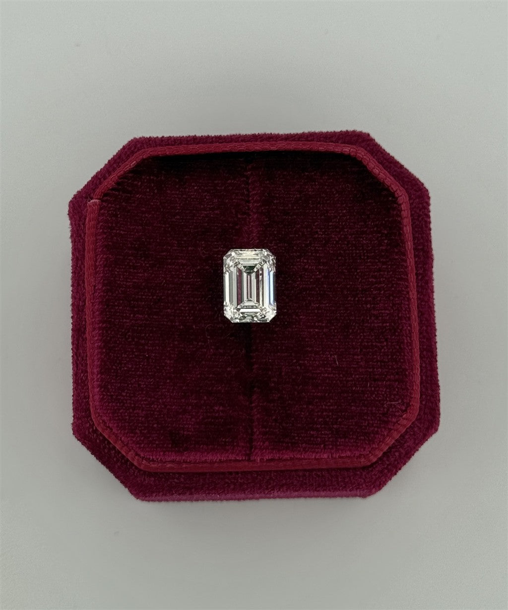 3.08 Carat Emerald Cut Lab Diamond