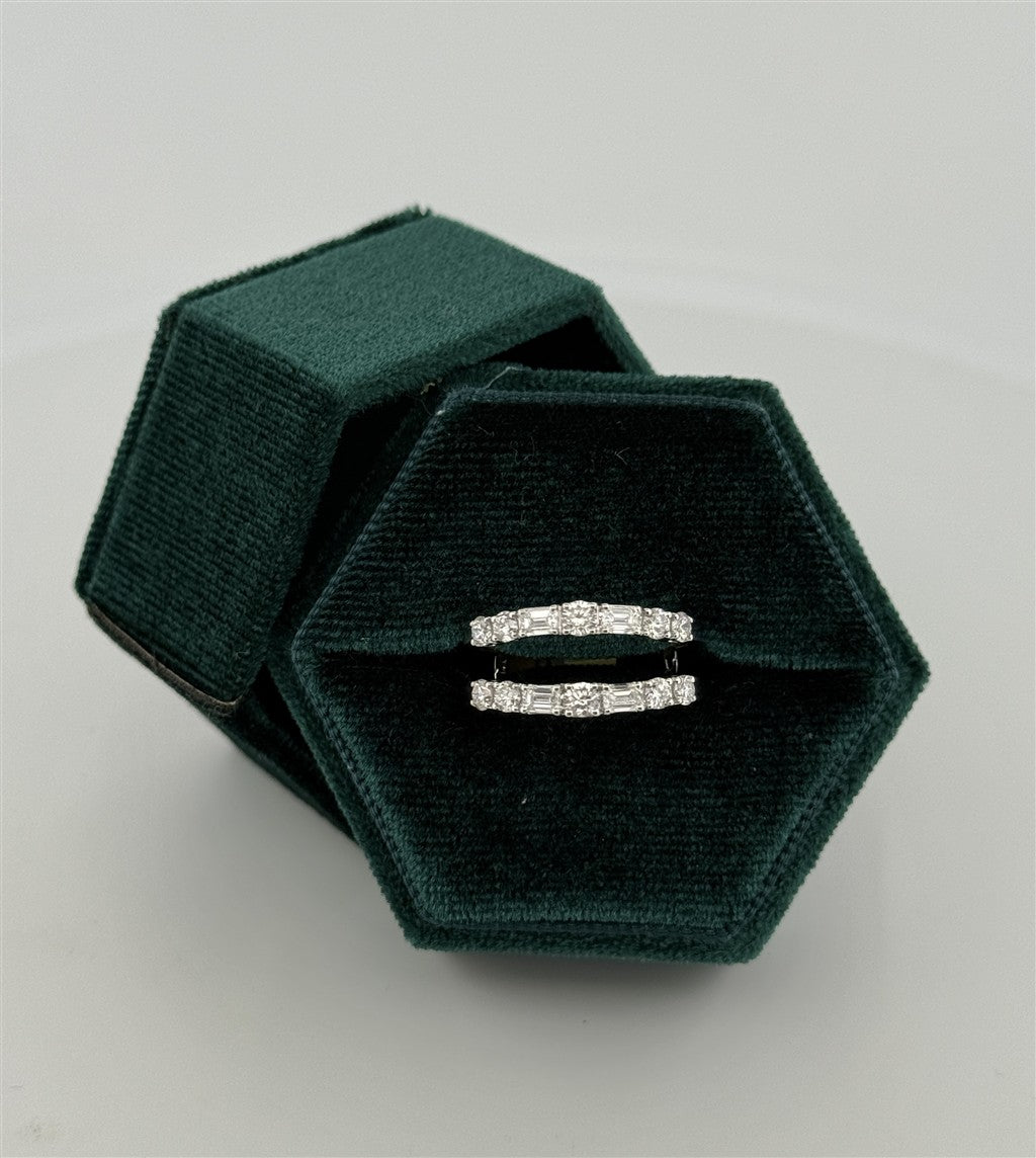 White Gold Lab Grown Ring Guard