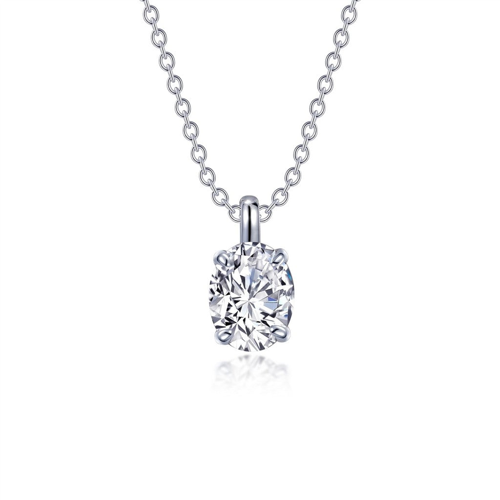 Lafonn Oval Solitaire Necklace