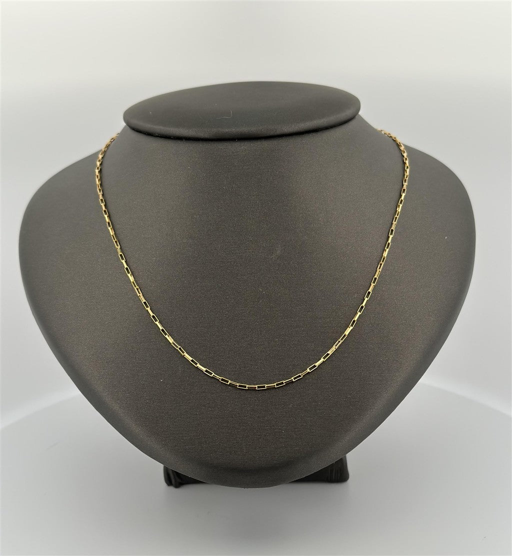 Gold Filled 18" Elongated Box Chain