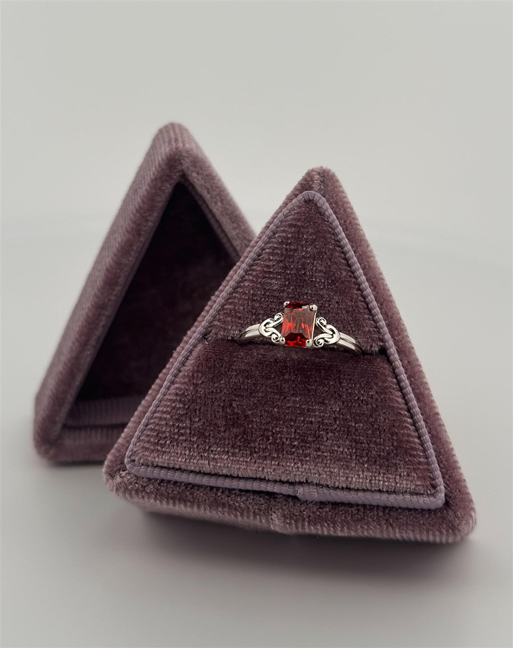 Childrens Sterling Silver January Birthstone Ring