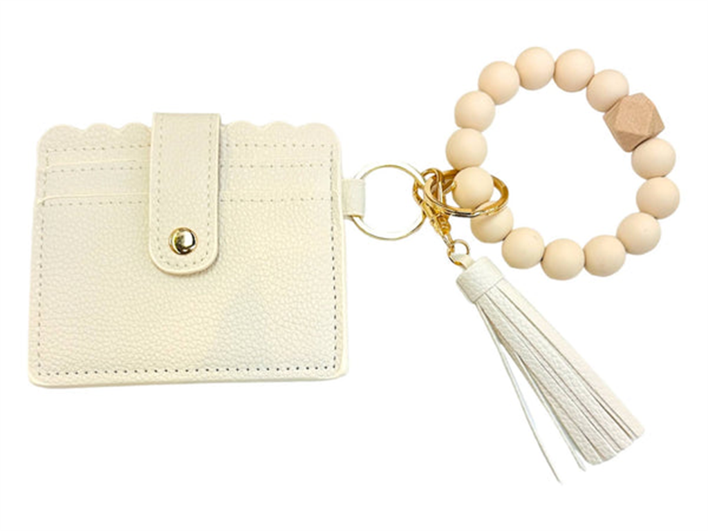 Beige Leather Wallet