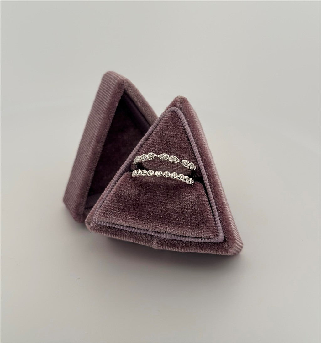 White Gold Diamond Vintage Inspired Ring Guard