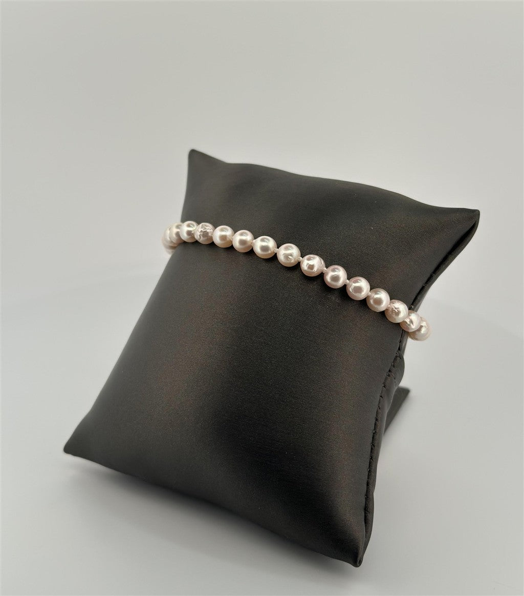 Sterling Silver Pearl Bracelet