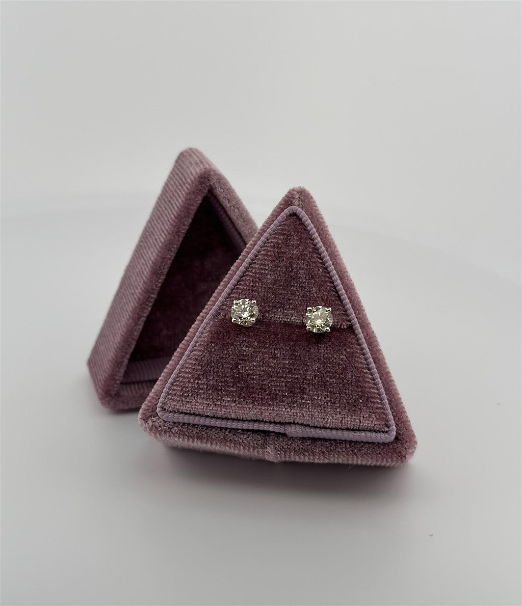 White Gold Diamond Stud Earrings