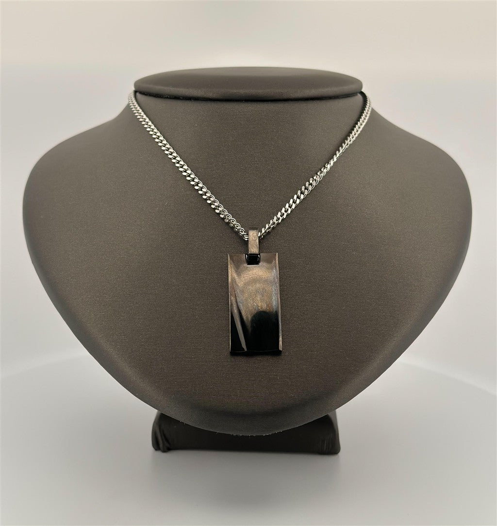 Stainless Black Dogtag