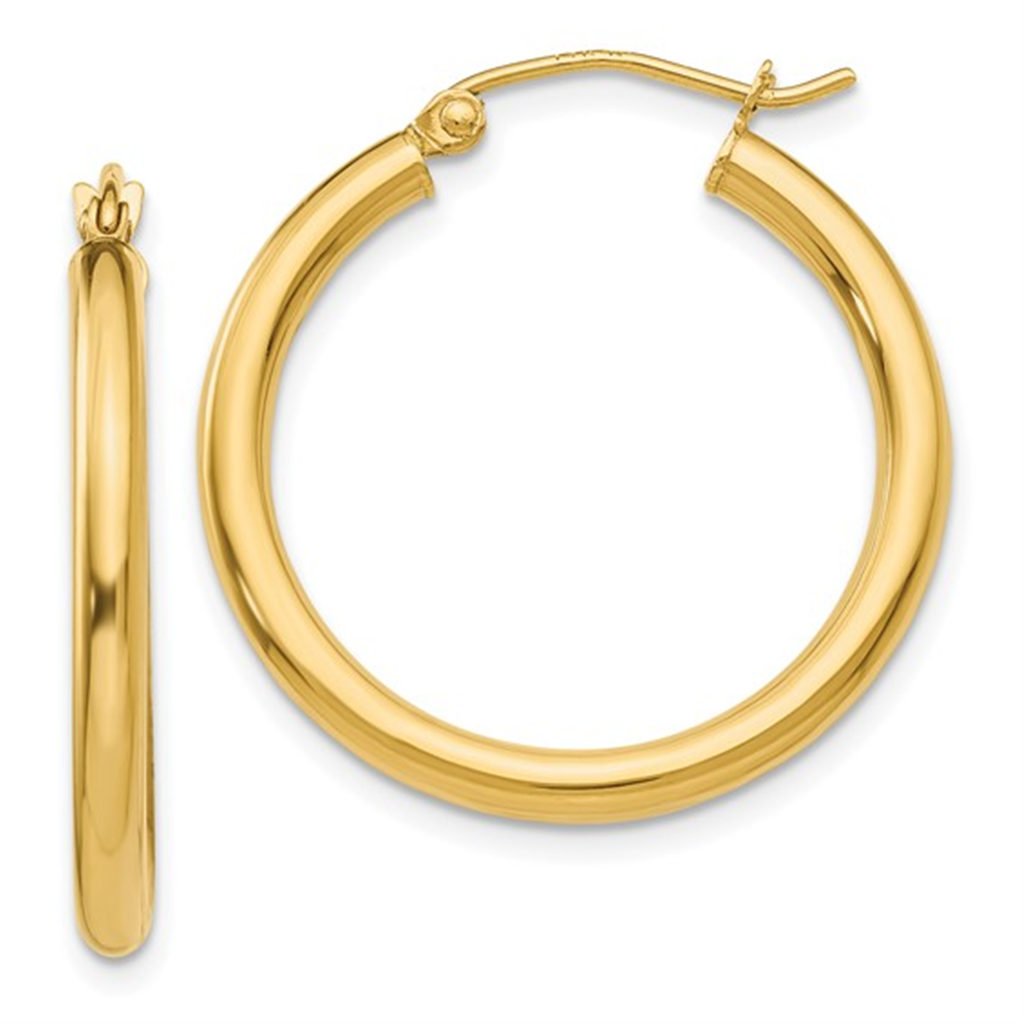 Yellow Gold Hoop Earrings