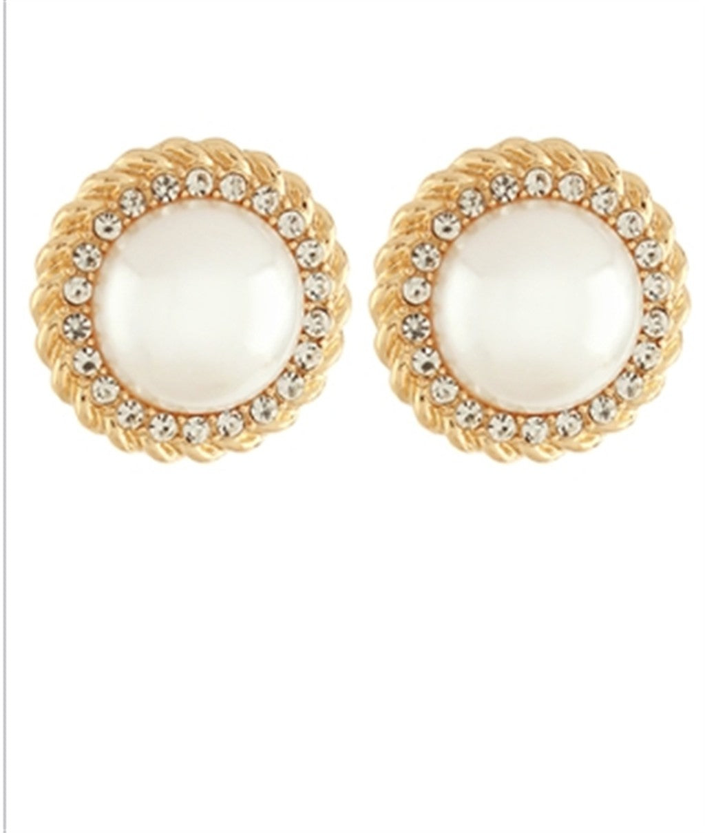 Trendy Pearl Clip On Earrings