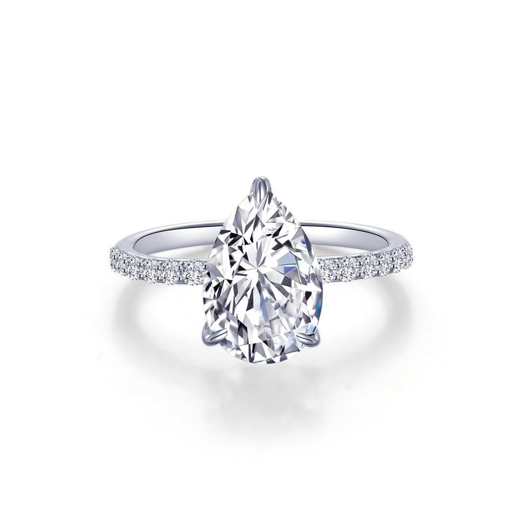 Lafonn Pear-Shaped Solitaire Engagement Ring